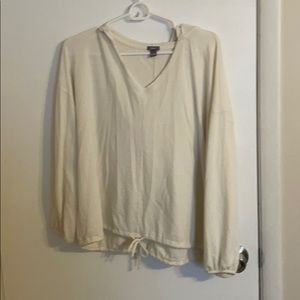 Aerie cropped hooded sweatshirt